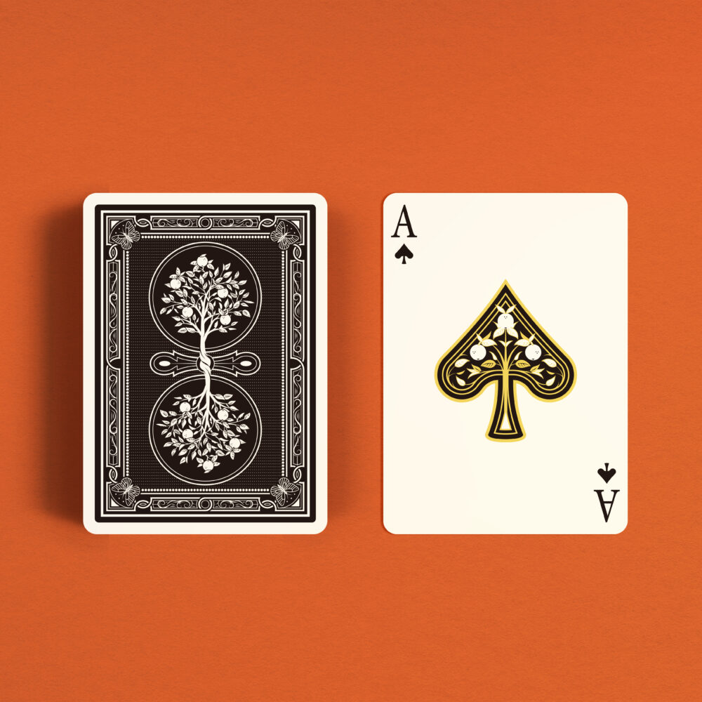 02 牌背與黑桃A 橘子樹牌 The Orange Tree Deck By Hau Jiun
