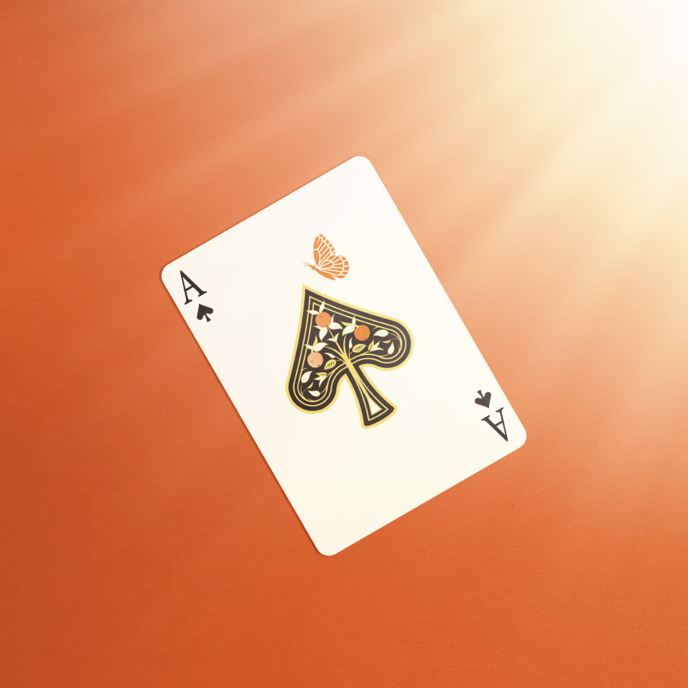05 黑桃A光照示意圖 橘子樹牌 The Orange Tree Deck By Hau Jiun